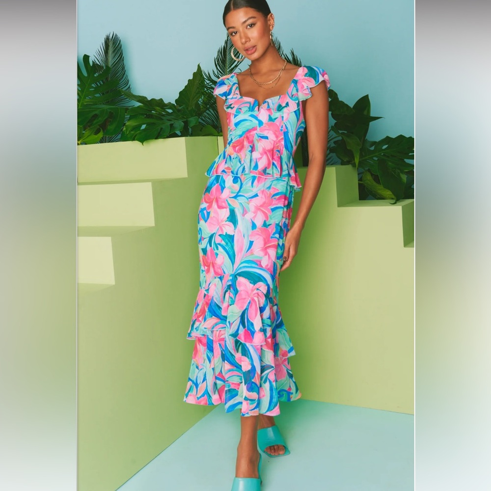 Show Me Your Mumu Reese Ruffle Dress